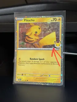 Pikachu - (Cosmo Holo) Pokemon day 051/162 Lot of 3 with 1 swirl - Image 4