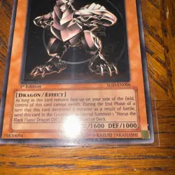 Horus The Black Flame Dragon LV4 (UTR) SOD-EN006 Soul of the Duelist 1st Edition - Image 4