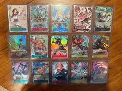 Bandai One Piece TCG Japanese Foil Parallel (Mostly) Alt Art Leader MIX - NM - Image 1