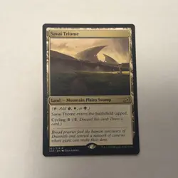 Savai Triome Ikoria: Lair of Behemoths MTG Land Regular Rare Card #253 - Image 1