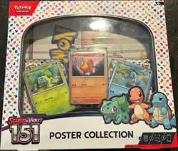Pokemon Scarlet & Violet 151 Poster Collection Box 3 Promo Cards Booster Packs - Image 1