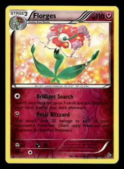 Florges 66/106 Reverse Holo Rare XY Flashfire Pokemon Card - Image 1