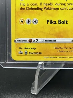 Pikachu SWSH039 SWSH: Sword & Shield Promo Cards Holo - Image 2