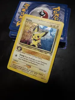 Pichu - 12/111 - Pokemon Neo Genesis Unlimited Holo Rare Card WOTC MP - Image 1