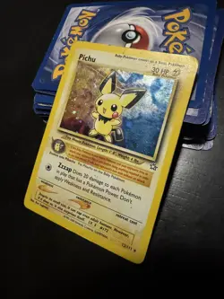 Pichu - 12/111 - Pokemon Neo Genesis Unlimited Holo Rare Card WOTC MP - Image 3
