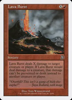 Magic the Gathering (mtg): DKM: Lava Burst (x 4) - Image 1