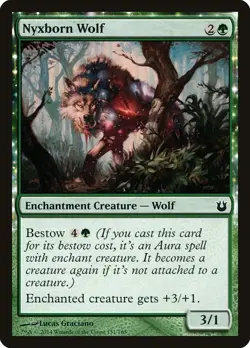 Magic the Gathering (mtg): BNG: Nyxborn Wolf (x 4) - Image 1