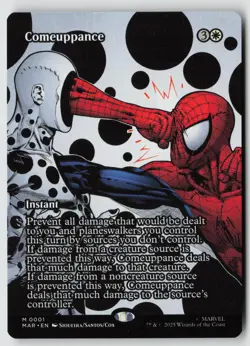 Comeuppance (Borderless) 1 Marvel Universe Eternal-Legal Magic: The Gathering NM - Image 1