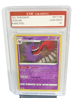 GENGAR 2021 RARE Holo #57/198 Pokemon Card GRADED 10 TCG CCG - Image 1