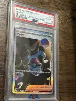 Pokemon Penny PSA 10 Paldean Fates Holo Special Illustration Rare SIR 239/091 - Image 2