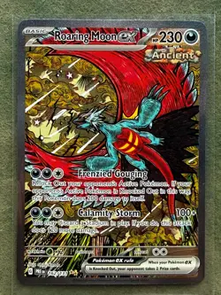 Pokemon Roaring Moon ex 162/131 SIR Paradox Rift Special Illustration Rare NM - Image 1