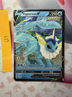 Pokemon TCG Vaporeon V SWSH 150 Promo Holo NM - Image 1