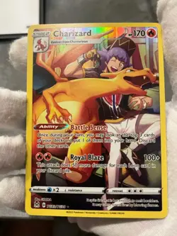 Pokemon TCG Charizard TG03/TG30 Lost Origin Holo Full Art Trainer Gallery NM - Image 3