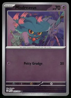 MISDREAVUS 035/094 COMMON PHANTASMAL FLAMES POKEMON REVERSE HOLO NM - Image 2