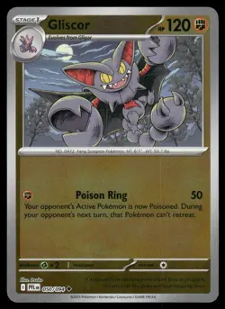 GLISCOR 050/094 UNCOMMON PHANTASMAL FLAMES POKEMON REVERSE HOLO NM - Image 2