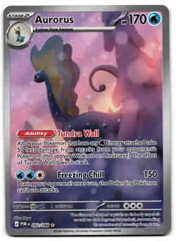 Aurorus 092/088 - 🌊 Perfect Order Illustration Rare Pokemon TCG Holo 🖤 - M/LP - Image 1