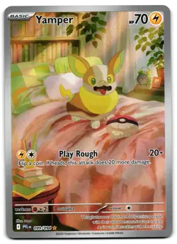 Yamper 099/094 - 🌊 Phantasmal Flames Illustration Rare Pokemon TCG 🖤 - NM - Image 1