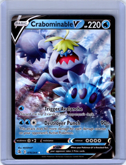Crabominable V Full Art Ultra Rare Holo 076/264 Pokemon Fusion Strike - Image 1