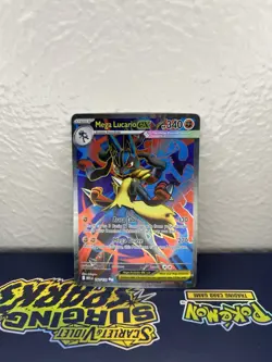 Pokemon TCG Mega Lucario EX Full Art Holo 160/132 Ultra Rare Mega Evolution NM - Image 1