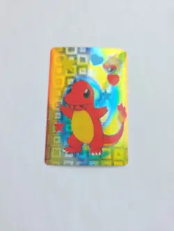 Charmander Sticker Pokemon Vending Machine Holo prism Nintendo 1998 Bandai Vtg - Image 3