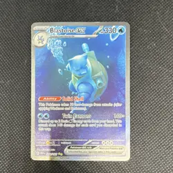 Pokemon Blastoise ex 200/165 Scarlet & Violet 151 Illustration Rare Holo - Image 1