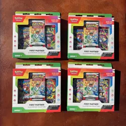 Lot of 4 Pokemon TCG First Partner Illustration Collection Series 1 Bundle of 4 - Image 1