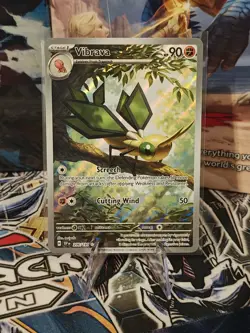 Vibrava 206/191 Pokemon Sv08: Surging Sparks Illumination Rare Near Mint See Pic - Image 1