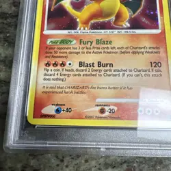 2007 Pokemon Diamond & Pearl Secret Wonders 3 Charizard Holo PSA 6 1642 - SWIRL - Image 3