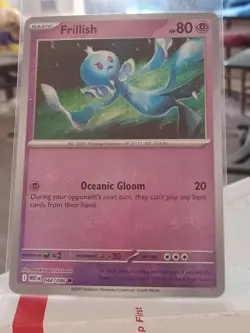 FRILLISH 044/086 SV: WHITE FLARE MASTER BALL REVERSE HOLO POKEMON TCG NMT+ - Image 1