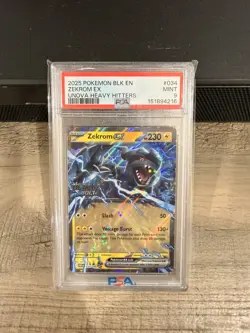 2025 POKEMON BLK EN-BLACK BOLT #034 ZEKROM EX PSA 10 - Image 2