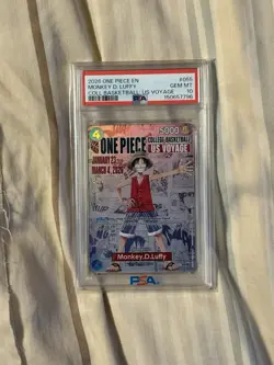 2026 One Piece Promos Monkey D. Luffy Coll Basketball: Us Voyage PSA 10 #055 - Image 1