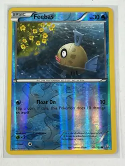 Feebas 43/160 XY Primal Clash Reverse Holo Rare Pokemon Card 2015 Near Mint - Image 1