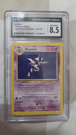 CGC 8.5 Haunter Non Holo 46/110 1999 Pokemon Legendary Collection Card - Image 1