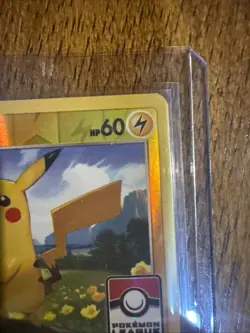 Pokemon TCG Pikachu Evolving Skies 049/203 "Pokemon League" Stamped Promo Card - Image 3