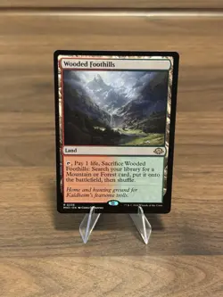 Magic: The Gathering Wooded Foothills 236 Modern Horizons 3 Rare Land Card - Image 1