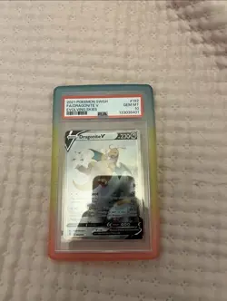 Pokemon TCG Dragonite v Evolving Skies Holo Ultra Rare Card PSA 10 192/203 - Image 1