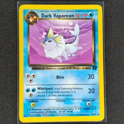 Dark Vaporeon - 45/82 - Uncommon - Team Rocket - Pokemon Card - VLP - Image 1