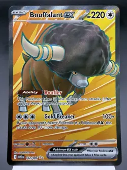 Bouffalant ex 162/086 - Full Art Ultra Rare - White Flare Pokemon Card NM - Image 1