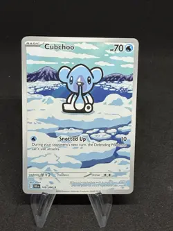 Pokemon TCG Cubchoo Illustration Rare Card 109/086 English Black Bolt 109/086 NM - Image 1