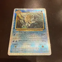 Pokemon TCG Omastar 58/110 Legendary Collection 2002 Reverse Holo MP - Image 1