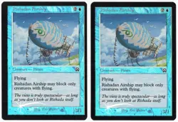 Rishadan Airship x2 2x 1999 Mercadian Masques FOIL Blue Creature MTG NM AZ1 - Image 1