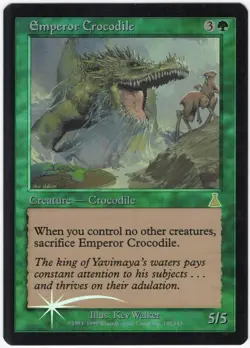 Emperor Crocodile 1999 Urza's Destiny FOIL Green Rare Creature MTG NM AZ1 - Image 1