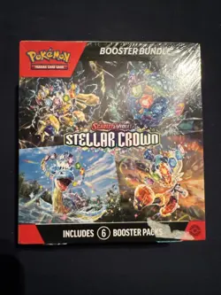 POKEMON Scarlet & Violet Stellar Crown Booster Bundle, Sealed Box is Worn - Image 1