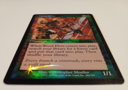 MTG Wood Elves 7th Edition Foil 2001 LP - Image 2