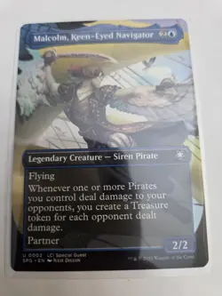 mtg, Malcolm, Keen-Eyed Navigator (Borderless) Special Guests Regular NM - Image 1