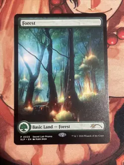MTG Forest (0035) non foil MagicCon Secret Lair Lotus Land MT/NM John Avon - Image 1