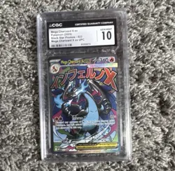 CGC 10 Gem Mint Mega Charizard X ex 023 Black Star Promo 2025 Pokemon Full Art - Image 1
