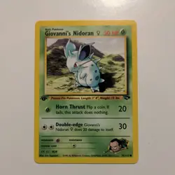 Giovanni's Nidoran F 75/132 Common Gym Challenge Pokemon 1st Edition - Image 1