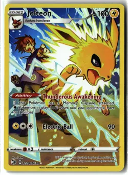 Jolteon ⭐ TG04/TG30 Holo Brilliant Stars Trainer Gallery Pokemon NM - Image 1