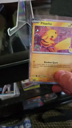 Pikachu 2 Pokemon Day 2026 Promo Stamped Cosmo Holo With 2 Swirls 🍥 - Image 2